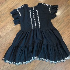 Free people Embroidered dress size L
